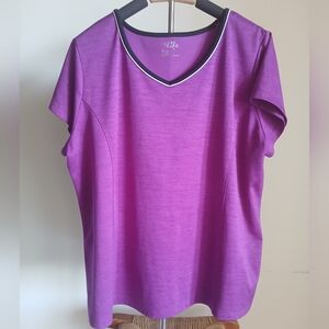 Life Made For Purple Quick Dri Top Size 1X